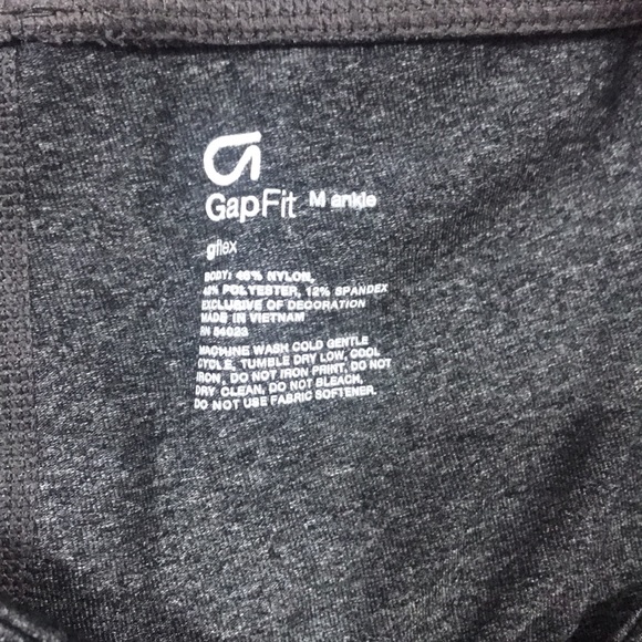 Size Medium Gap fit, gflex leggings, charcoal gray, EUC - Picture 2 of 5